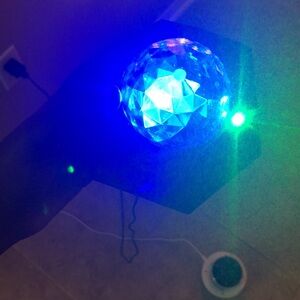 LED Crystal Light with Blue Glow